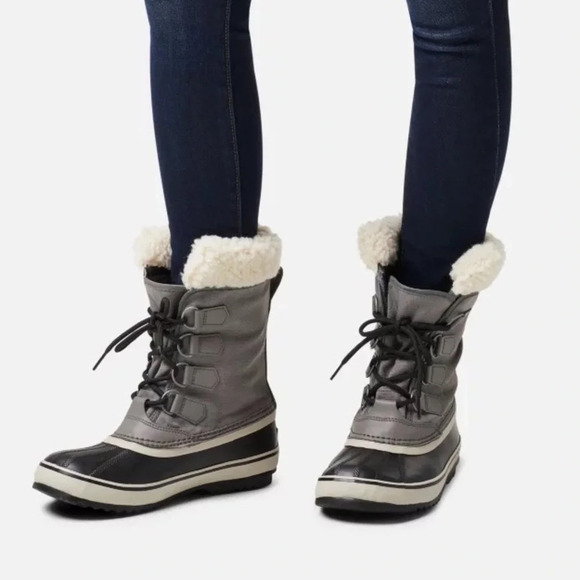 SOREL Carnival Boot Waterproof Winter Snow Boots NL 1495-035 Faux Fur size 6 - Picture 13 of 13